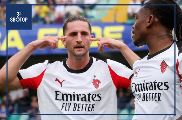 SBOTOP Cầu thủ xuất sắc nhất trận Verona vs Milan Adrien Rabiot tỏa sáng rực rỡ