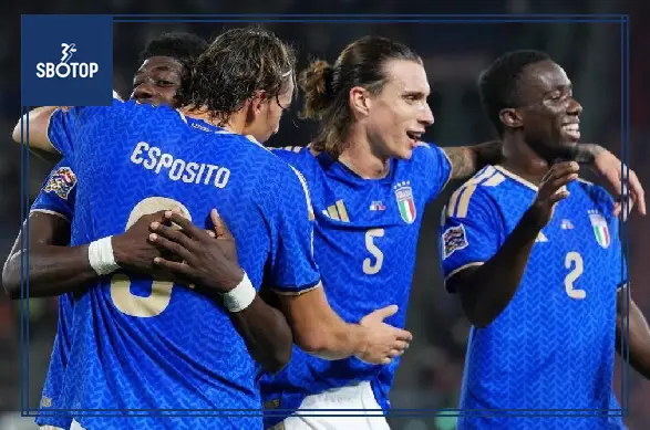SBOTOP Kết quả trận đấu Italia vs Thổ Nhĩ Kỳ: Gli Azzurri chiến thắng 3-1, Pio Esposito và Calafiori ghi bàn
